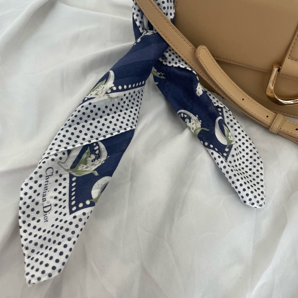 Navy blue Dior scarf